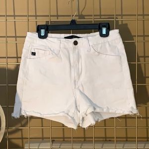 Distressed Hem KanCan Shorts